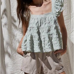 By Together Sage Babydoll Blouse - Size L